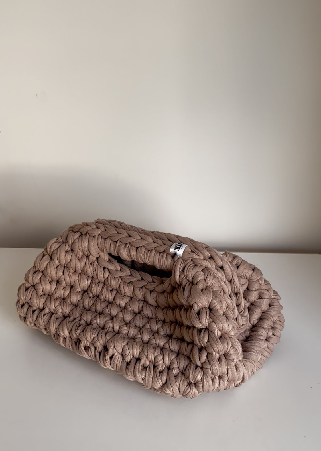 Brown, Beige and Natural Clutch Bag