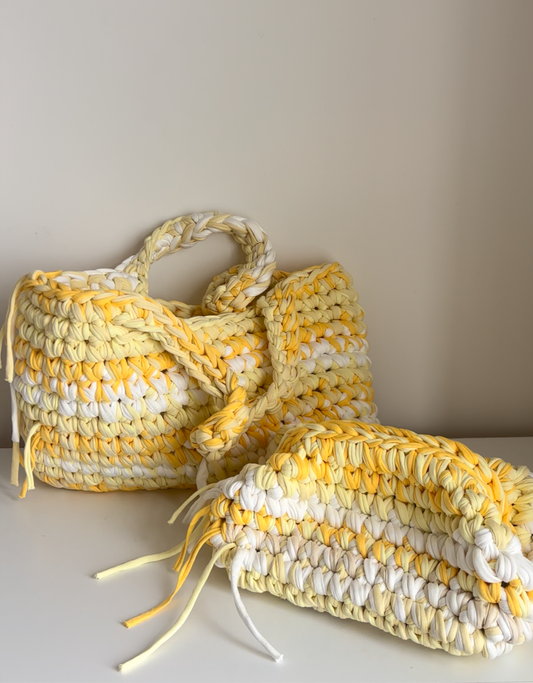 Beach and Clutch Bag Set